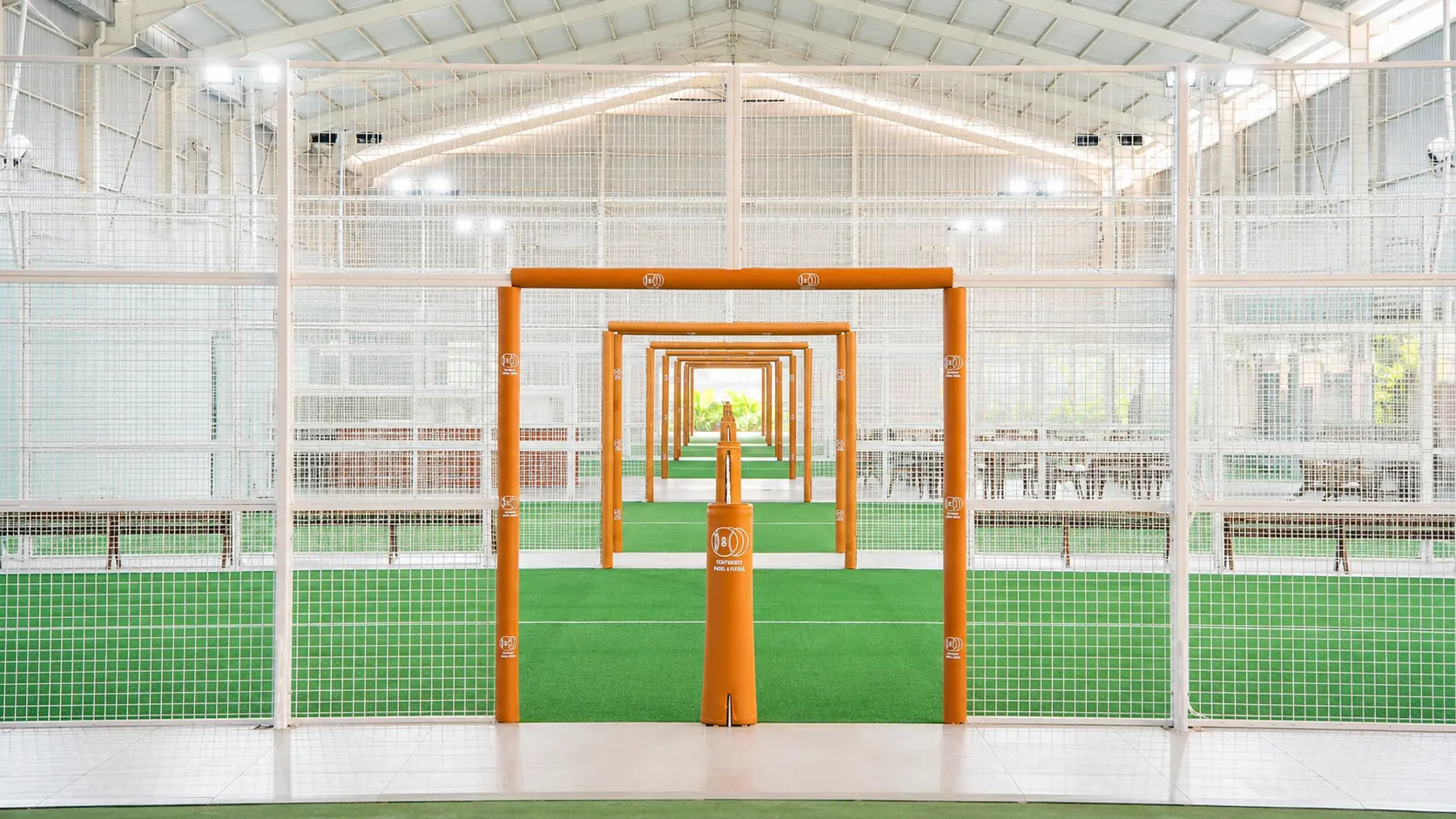 Indoor padel courts at 10.20 Padel & Pickle in Nusa Dua